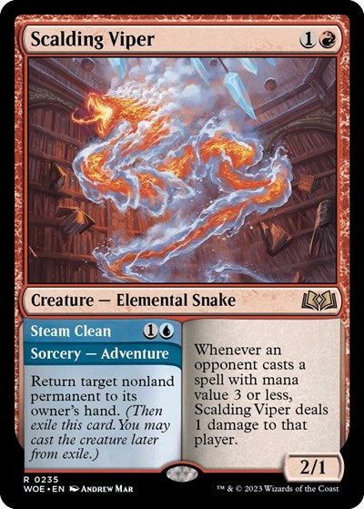 Scalding Viper (Wilds of Eldraine) Light Play