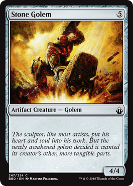 Stone Golem (Battlebond) Damaged / Poor