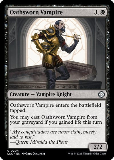 Oathsworn Vampire (Commander: The Lost Caverns of Ixalan) Light Play