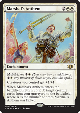 Marshal's Anthem (Commander 2014 Edition) Light Play