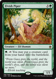 Elvish Piper (Masters 25) Light Play Foil