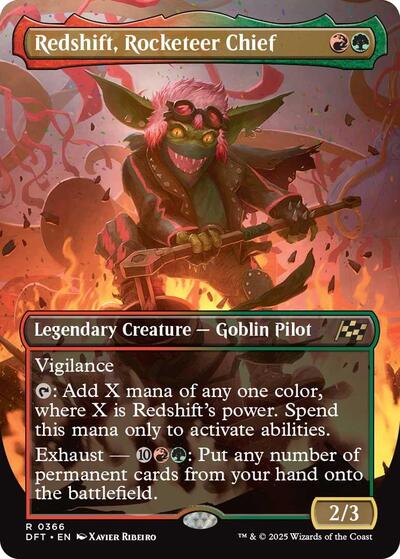 Redshift, Rocketeer Chief (Borderless) (Aetherdrift) Light Play