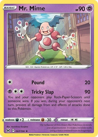 Mr. Mime (SWSH11: Lost Origin) Light Play