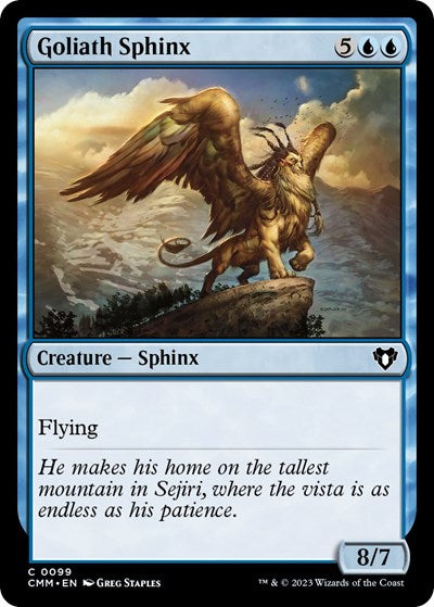 Goliath Sphinx (Commander Masters) Light Play