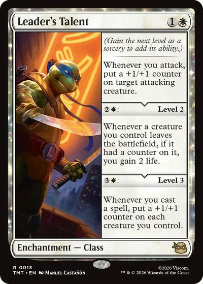 Leader's Talent (Teenage Mutant Ninja Turtles) Light Play