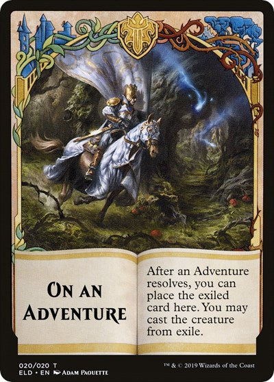Emblem - On An Adventure / Spirit Double-sided Token (Challenger 2020) (Promos: Unique and Miscellaneous) Light Play