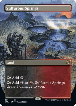 Sulfurous Springs (Borderless) (Dominaria United) Near Mint Foil