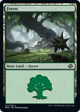 Forest (277) (The Brothers' War) Light Play Foil