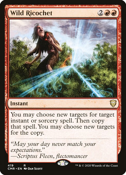 Wild Ricochet (Commander Legends) Heavy Play
