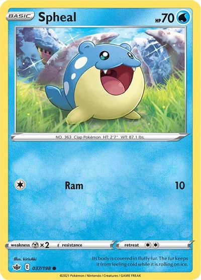 Spheal (SWSH06: Chilling Reign) Medium Play