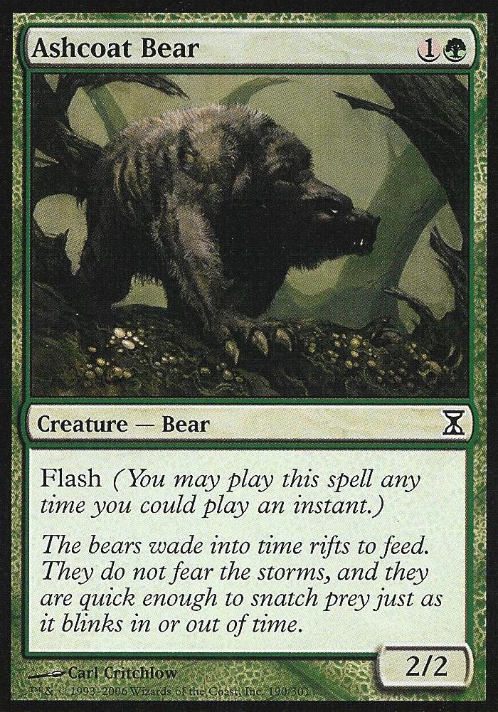Ashcoat Bear (Time Spiral) Damaged / Poor