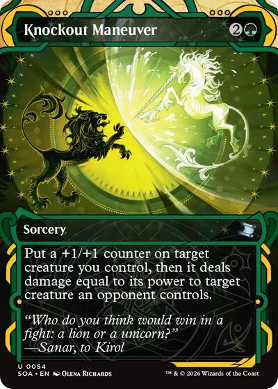 Knockout Maneuver (Secrets of Strixhaven: Mystical Archive) Light Play