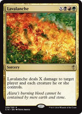 Lavalanche (Commander 2016 Edition) Light Play
