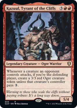 Kazuul, Tyrant of the Cliffs (Commander Legends: Battle for Baldur's Gate) Light Play