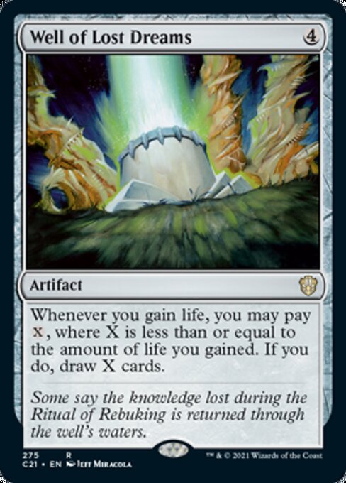 Well of Lost Dreams (Commander 2021 Strixhaven) Light Play