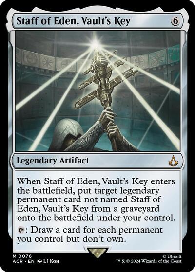 Staff of Eden, Vault's Key (Universes Beyond: Assassin's Creed) Light Play Foil