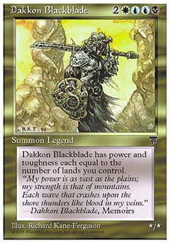 Dakkon Blackblade (Chronicles) Medium Play