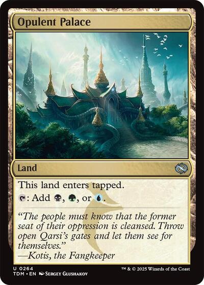 Opulent Palace (Tarkir: Dragonstorm) Light Play Foil