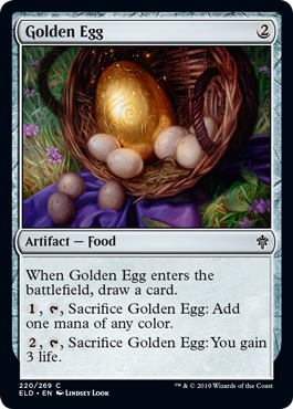 Golden Egg (Throne of Eldraine) Light Play Foil