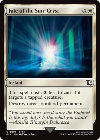 Fate of the Sun-Cryst (Universes Beyond: FINAL FANTASY) Light Play Foil