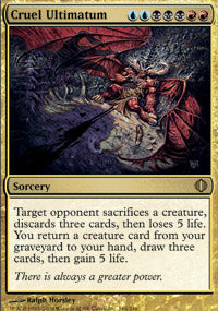Cruel Ultimatum (Shards of Alara) Light Play