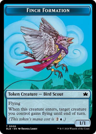 Finch Formation Token (Bloomburrow) Light Play