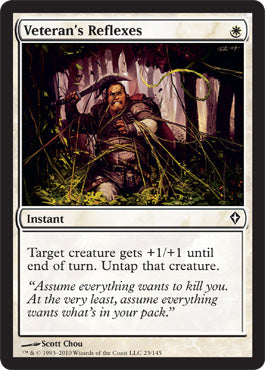 Veteran's Reflexes (Worldwake) Light Play