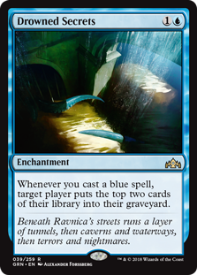 Drowned Secrets (Guilds of Ravnica) Damaged / Poor