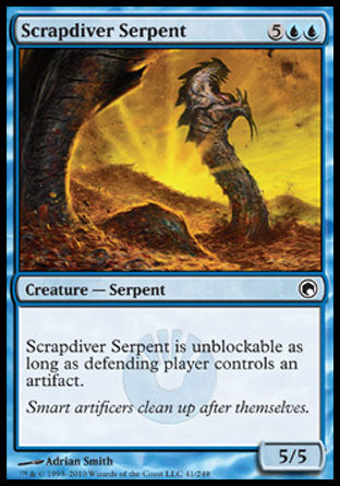 Scrapdiver Serpent (Scars of Mirrodin) Light Play