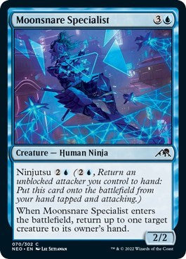 Moonsnare Specialist (Kamigawa: Neon Dynasty) Light Play Foil