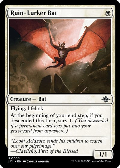 Ruin-Lurker Bat (The Lost Caverns of Ixalan) Light Play Foil