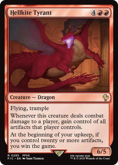 Hellkite Tyrant (Commander: FINAL FANTASY) Light Play