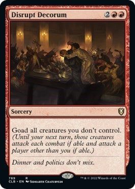 Disrupt Decorum (Commander Legends: Battle for Baldur's Gate) Light Play