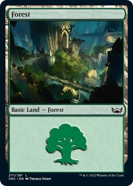 Forest (271) (Streets of New Capenna) Light Play Foil