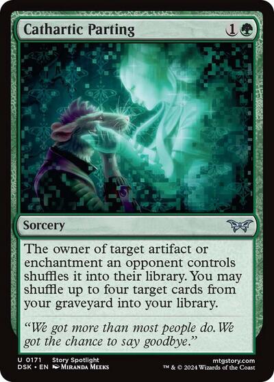 Cathartic Parting (Duskmourn: House of Horror) Light Play Foil