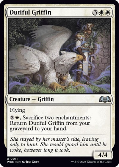 Dutiful Griffin (Wilds of Eldraine) Light Play