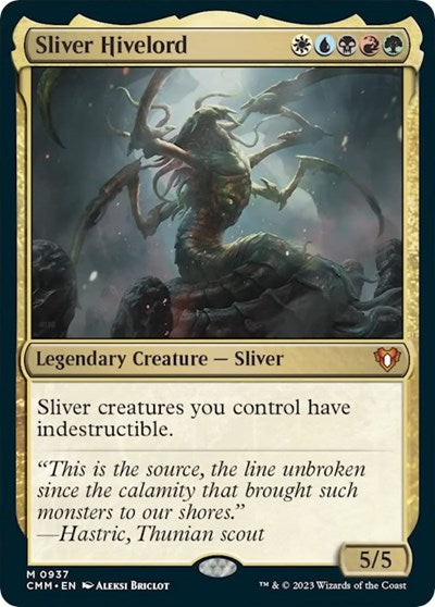 Sliver Hivelord (Commander Masters) Light Play