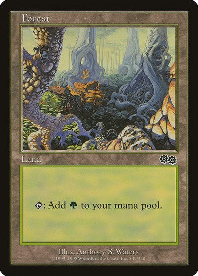 Forest (349) (Urza's Saga) Medium Play