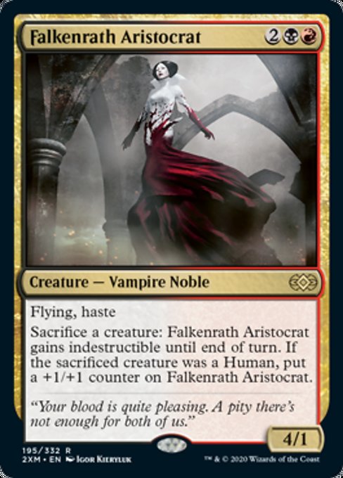 Falkenrath Aristocrat (Double Masters) Light Play