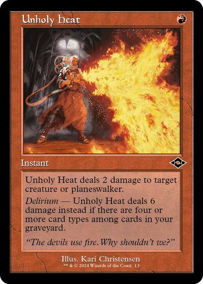 Unholy Heat (Retro Frame) (Modern Horizons 2) Light Play Foil