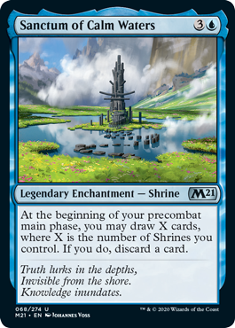 Sanctum of Calm Waters (Magic 2021 Core Set) Light Play