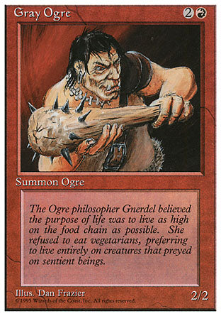 Gray Ogre (4th Edition) Light Play