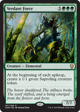 Verdant Force (Dominaria) Light Play