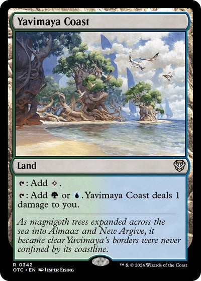 Yavimaya Coast (Commander: Outlaws of Thunder Junction) Light Play
