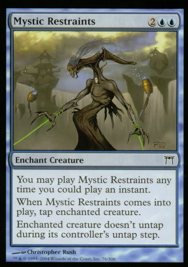 Mystic Restraints (Champions of Kamigawa) Light Play