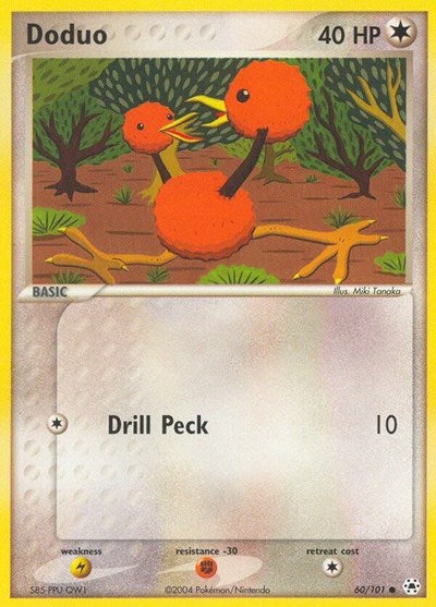 Doduo (Hidden Legends) Medium Play Reverse Holofoil
