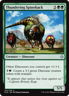 Thundering Spineback (Ixalan) Light Play