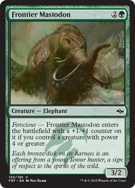 Frontier Mastodon (Fate Reforged) Light Play