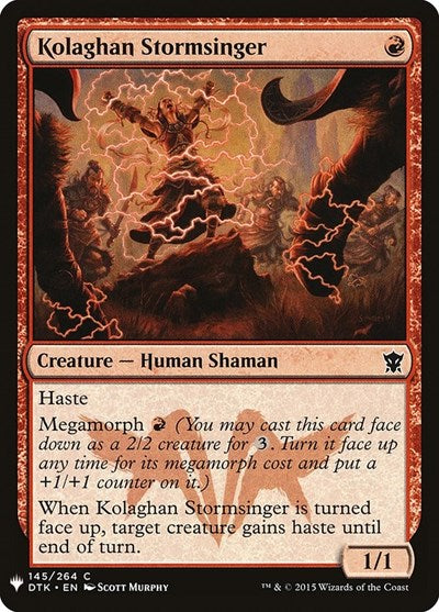 Kolaghan Stormsinger (Mystery Booster) Light Play