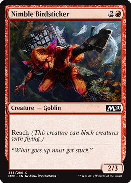 Nimble Birdsticker (Magic 2020 Core Set) Light Play